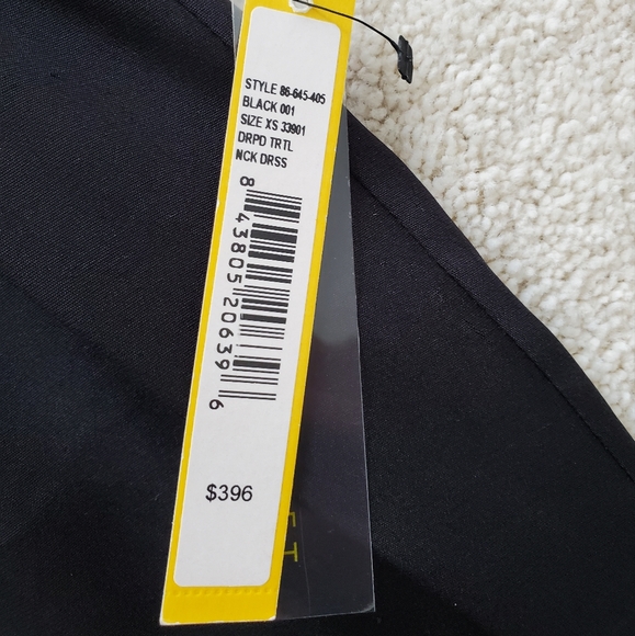 Alice + Olivia Black Silk Collar Dress szXS - Picture 10 of 16